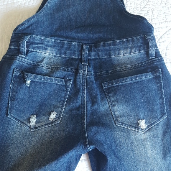 SOLD Bongo Skinny Blue Denim Overalls - Picture 6 of 8